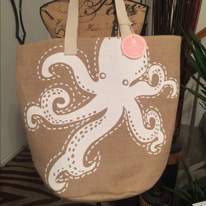 Beach bag 20 1/2 width x 18 1/2. Brand new